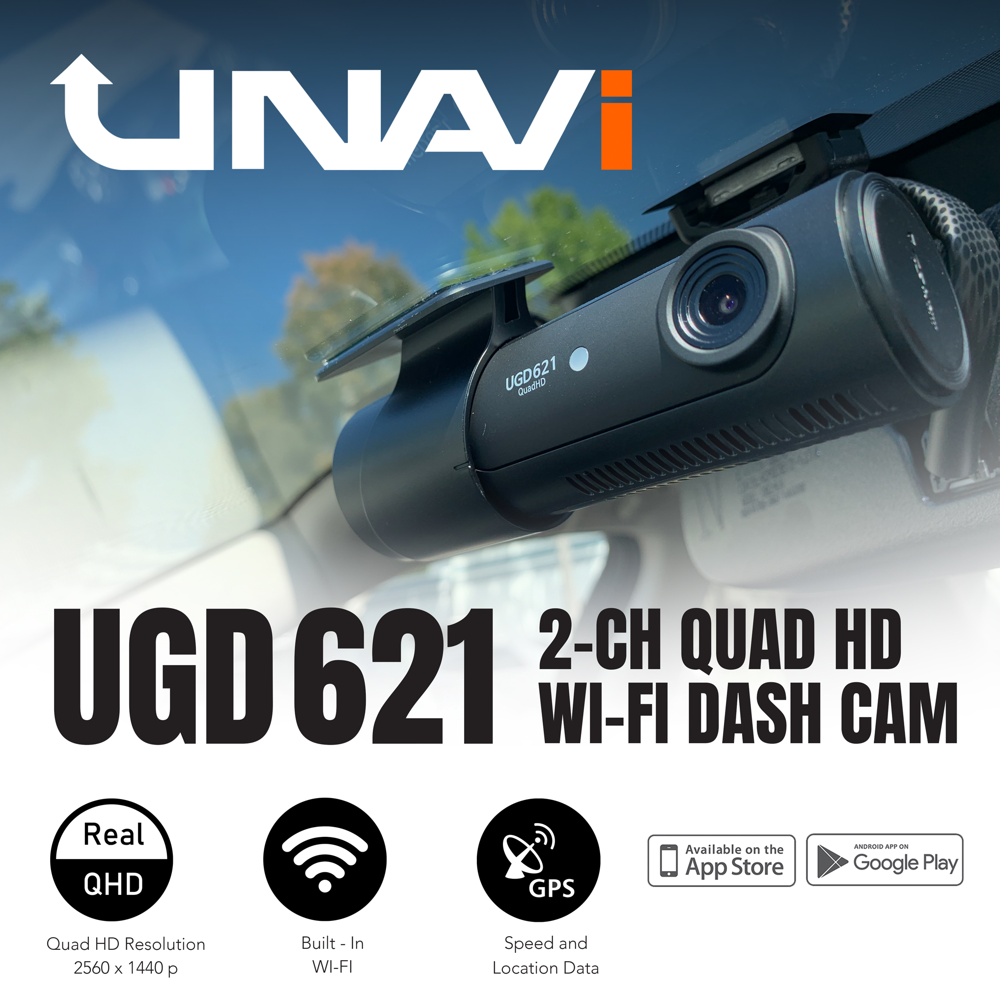 New Year Sale: UGD621, Front+Rear Dash Cam, 2K QHD, Parking Mode